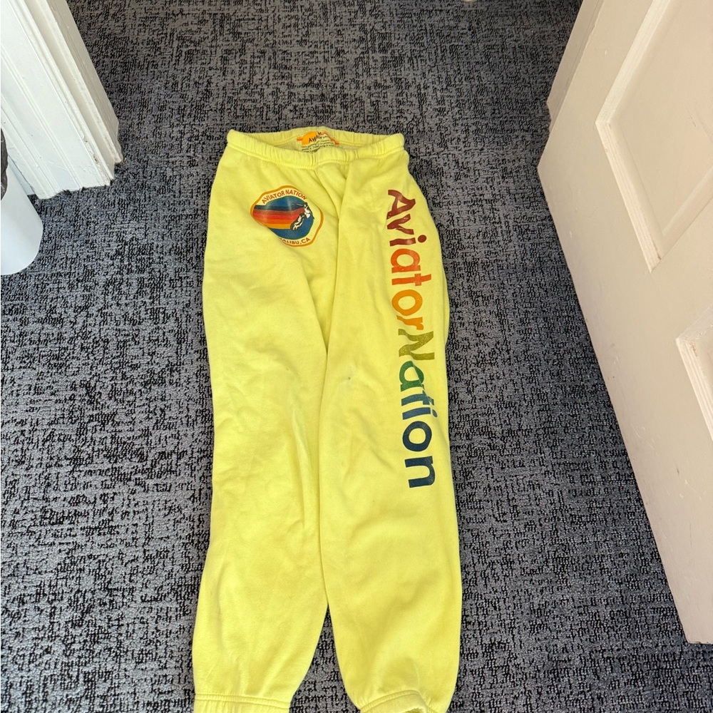 Aviator Nation Bright Yellow sweatpants